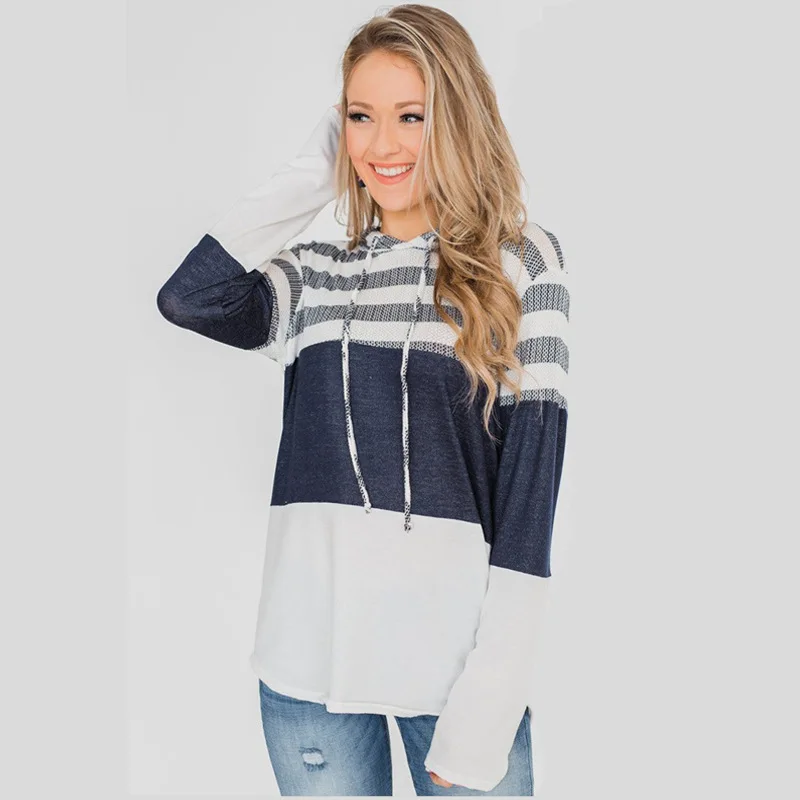 

2023 new top loose design Hoodie pullover long sleeve contrast Christmas sweater