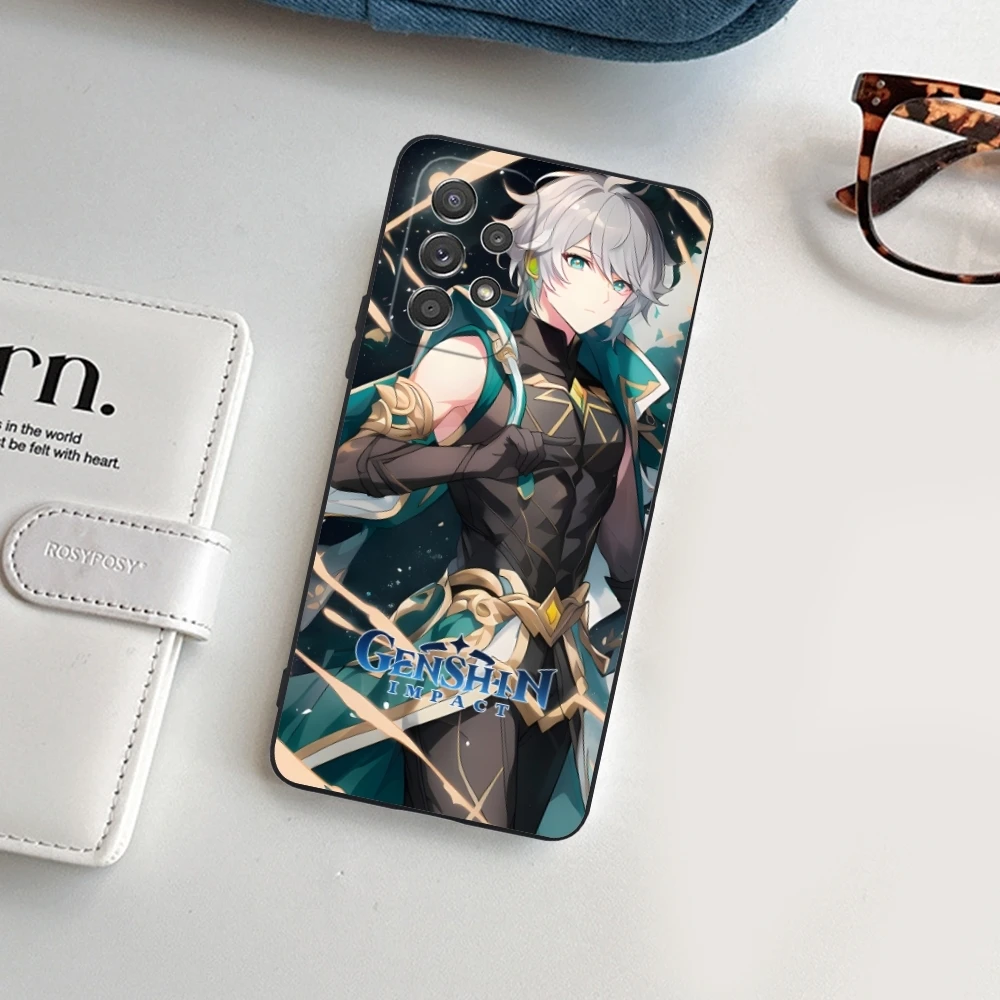 Чехол для сотового телефона Genshin Impact alhaiтэм Samsung Galaxy A91 73 71 70 54 53 52 34 24 23 21 S 5G черный