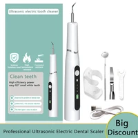 2022 electric dental scaler ultrasonic professional sonic calculus remover portable usb charge whiten household clean tartar