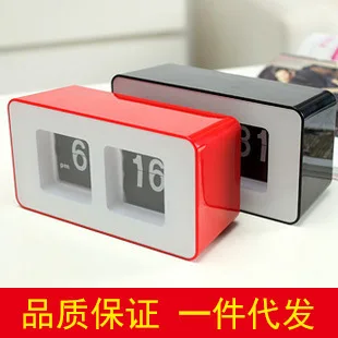 

Электронные часы, часы с поворотным механизмом для дома и украшения стола, электронные настольные украшения для спальни, цифровые, ретро