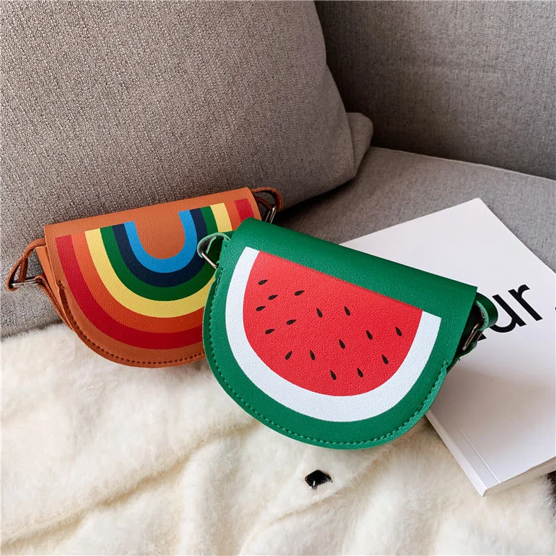 

Children Small Handbags Cartoon Baby Shoulder Bag Rainbow Boys Lovely Bags Kids Purse Accessories Crossbody Mini Coin Girls Cute