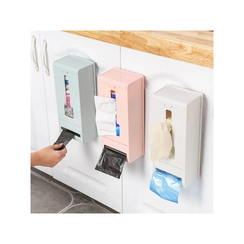 

Настенный пластиковый контейнер для хранения мусора/кухонный Тип экстракции, отделочная коробка для мелочей 30*12*8 см