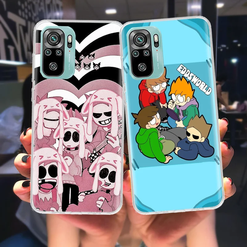Чехол для телефона с аниме Eddsworld Xiaomi Redmi Note 11 Pro 5G 10S 11S 4G 11T 11E 10 9T 9 9S 8 8T 7 6 5 5A мягкий
