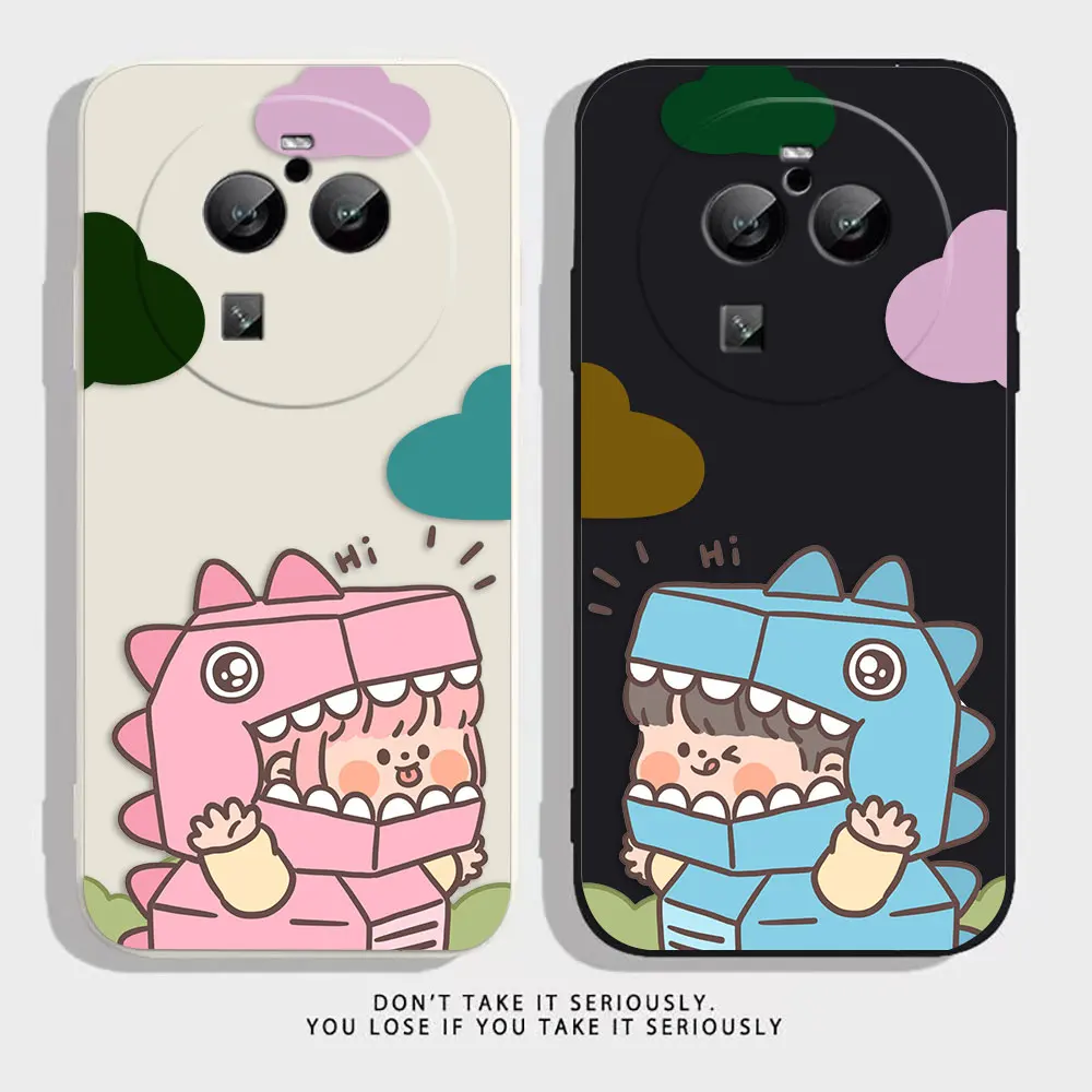 

Cute Dinosaur Girl Boy Case For OPPO FIND X5 X6 X3 X2 REALME X7 X50 RENO ACE 2 2Z 4Z 4 6 7 Lite 5Z 5F 7Z PRO Case Funda Shell