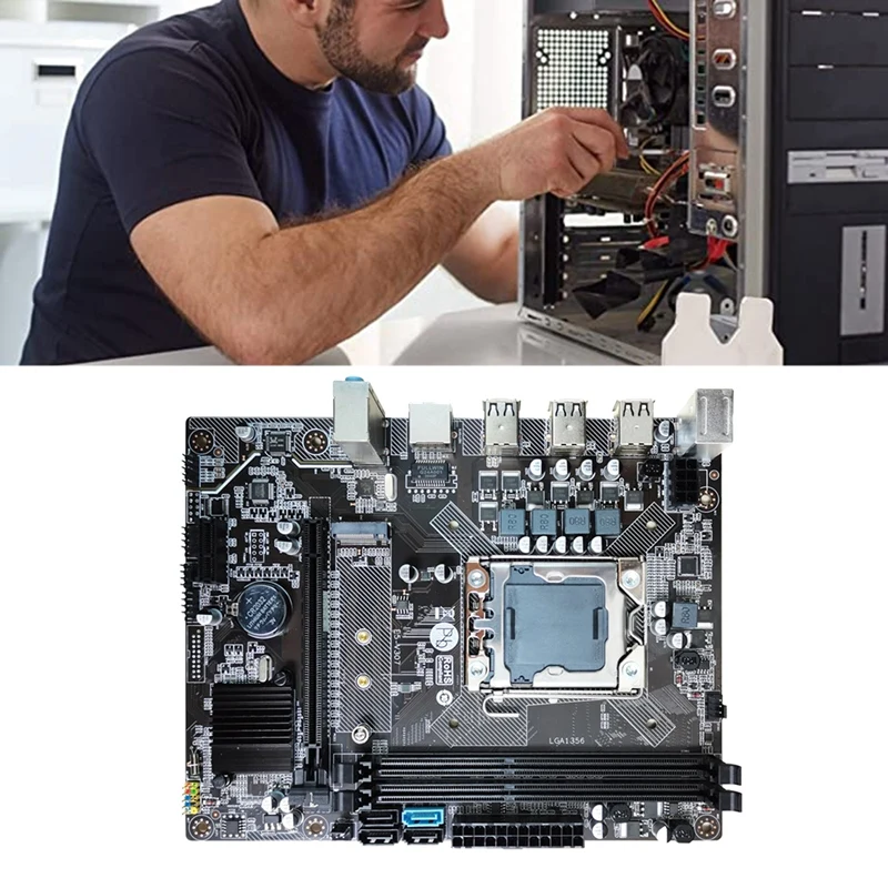 Игровая материнская плата для настольного ПК с процессором E5 2450 LGA1356 2XDDR 3 память