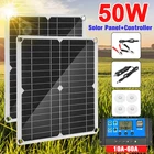 Портативный солнечный генератор, 100 Вт, 12 В5 В, USB, 10-60 А