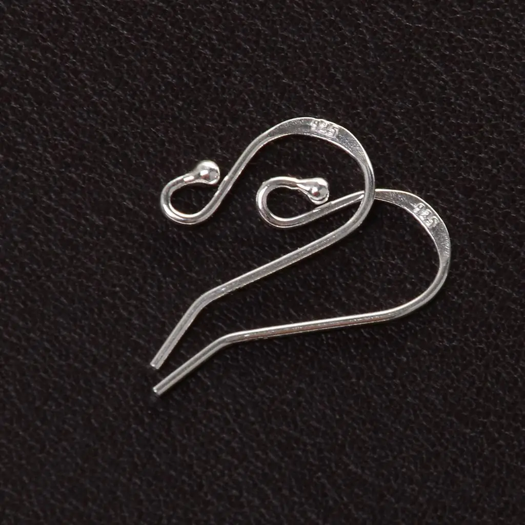 

1 Pair Sterling French Wire Earring Hooks 17mm Earrings Findings
