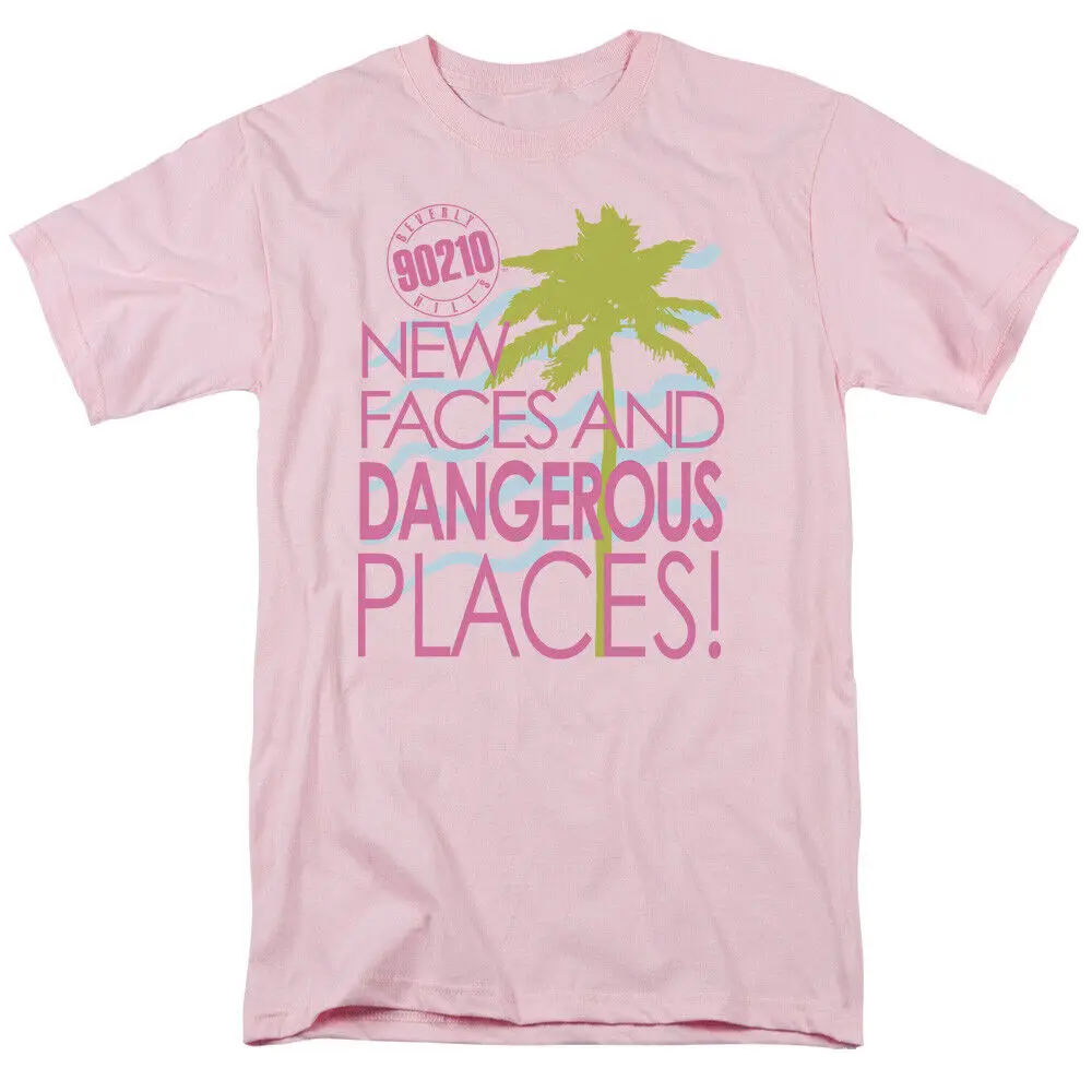 Беверли Хилз 90210 футболка Tagline Лицензированная классическая мужская цвет розовый