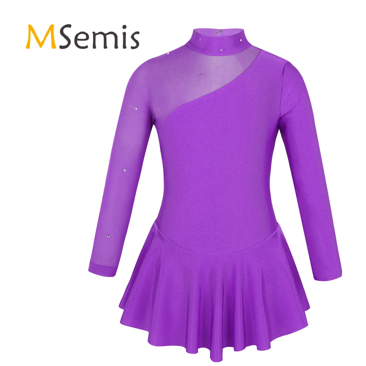 Детское платье для катания на роликах с длинными рукавами и ложным воротником |