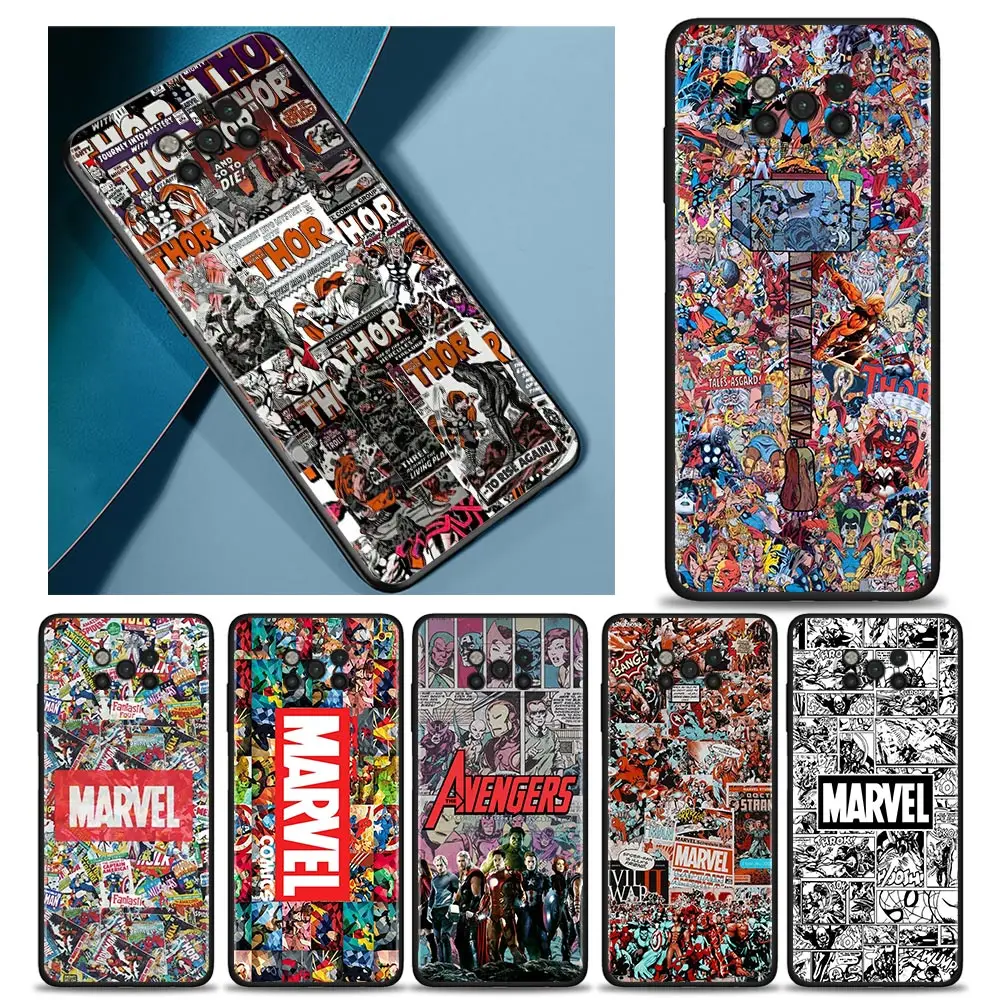 

For Xiaomi poco x3 pro Case X3 NFC Cover MI 11 ultra 11t 12 pro 11lite 12x Funda mi Note 10 Lite Coque Marvel Cases Thor Logo