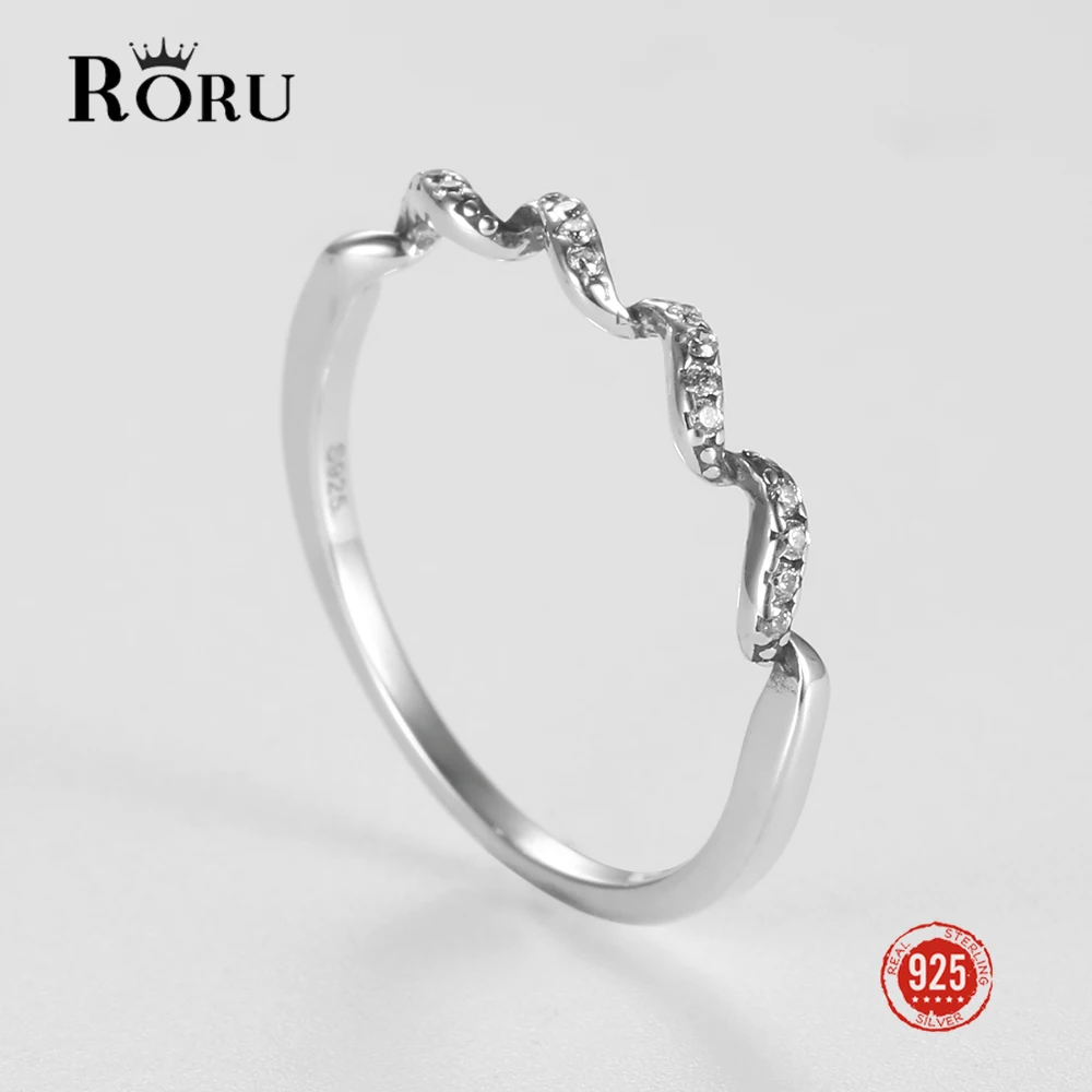 

Kameraon Simple Line 925 Sterling Silver 100% Clear Cubic Zirconia Stackable Finger Ring for Women Minimalist Fine Jewelry 2022