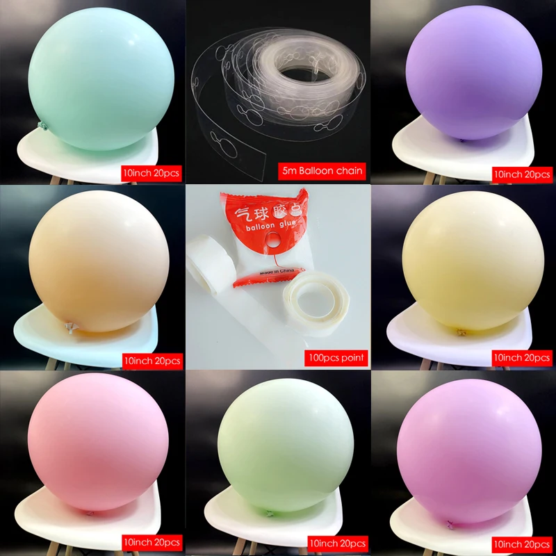 

Balloon Accessories Decoration Latex Macaron Balloon Birthday Wedding Celebration Baby Shower Christmas Family Party Arch Decor