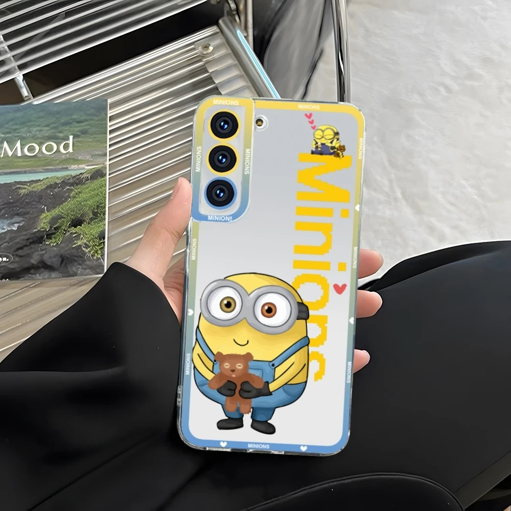 Прозрачный чехол для телефона MinionsES Samsung S23 S20 S21 S22 A11 A13 A22 A31 A32 A51 A52 Plus Ultra Angel Eyes Soft