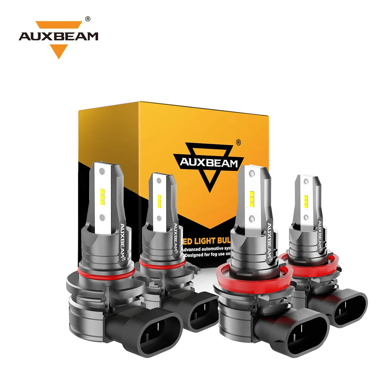 Auxbeam 2 Pair 9005+H11 Car Headlight LED Bulbs CSP Chip Integrated LED 60W 6500K High Brightness for Auto Headlamp Series F-Z6