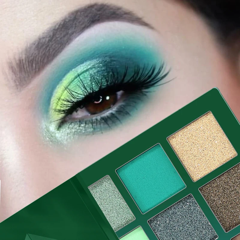 

9Colors Eyeshadow Makeup Palette Glitter Eyeshadow Shimmering highlight Shadow Micro Brightening Piece Palette Lasting Cosmetics