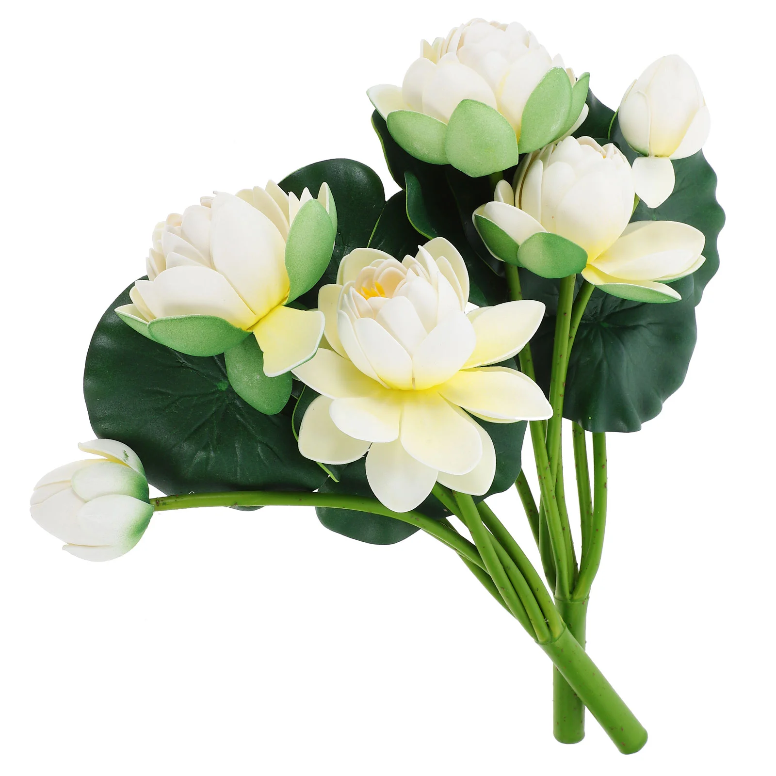 

Имитация лотоса декоративная Реалистичная искусственная фотография Реквизит вазы цветы наполнитель Eva Bride Mini 2 шт.
