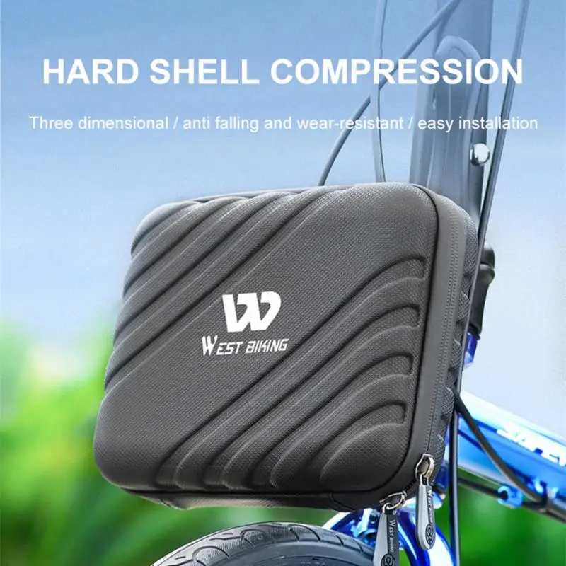 

Передняя сумка, износостойкая сумка 2 л для горных велосипедов, велосипедные аксессуары, сумка на руль для езды, удобная сумка из ЭВА, Велосипедное оборудование, велосипедный рюкзак