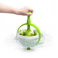 spinner vegetable and fruit drain basket dehydrator multifunctional household dryer basket shake plastic kitchen tool spinner