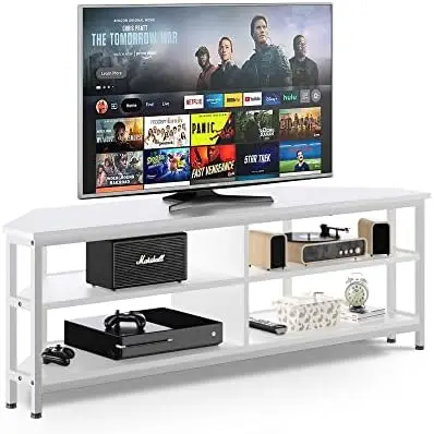 

TV Stand for TV up to 65 INCH, Long Corner Entertainment Center TV Cabinet with Storage Shelves Gaming Media TV Console Televisi