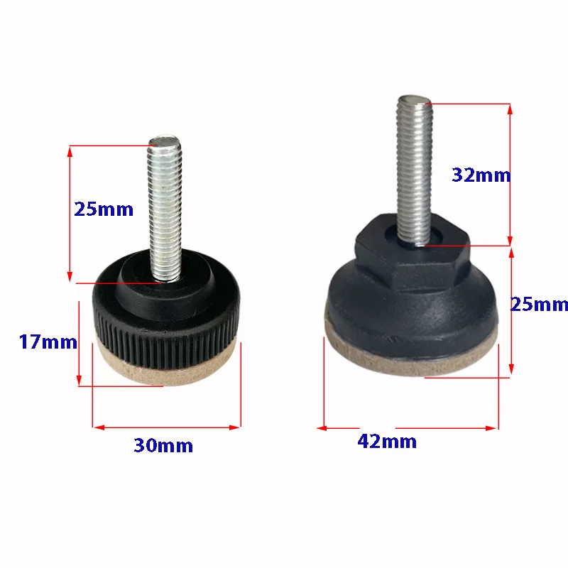 12 шт. Т-образные ножки для мебели с резьбовым хвостовиком