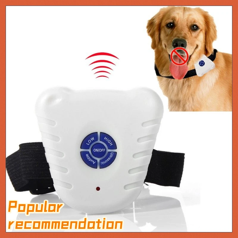 

Waterproof Dog Stop Barking Anti Barking Repeller Control Trainer Training Device Button Clicker Ultrasonic Dog Anti Bark Collar