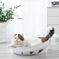 extra large cat scratches board toy for cats nest scratch board integrated bowl cat scratching toys replaceable core