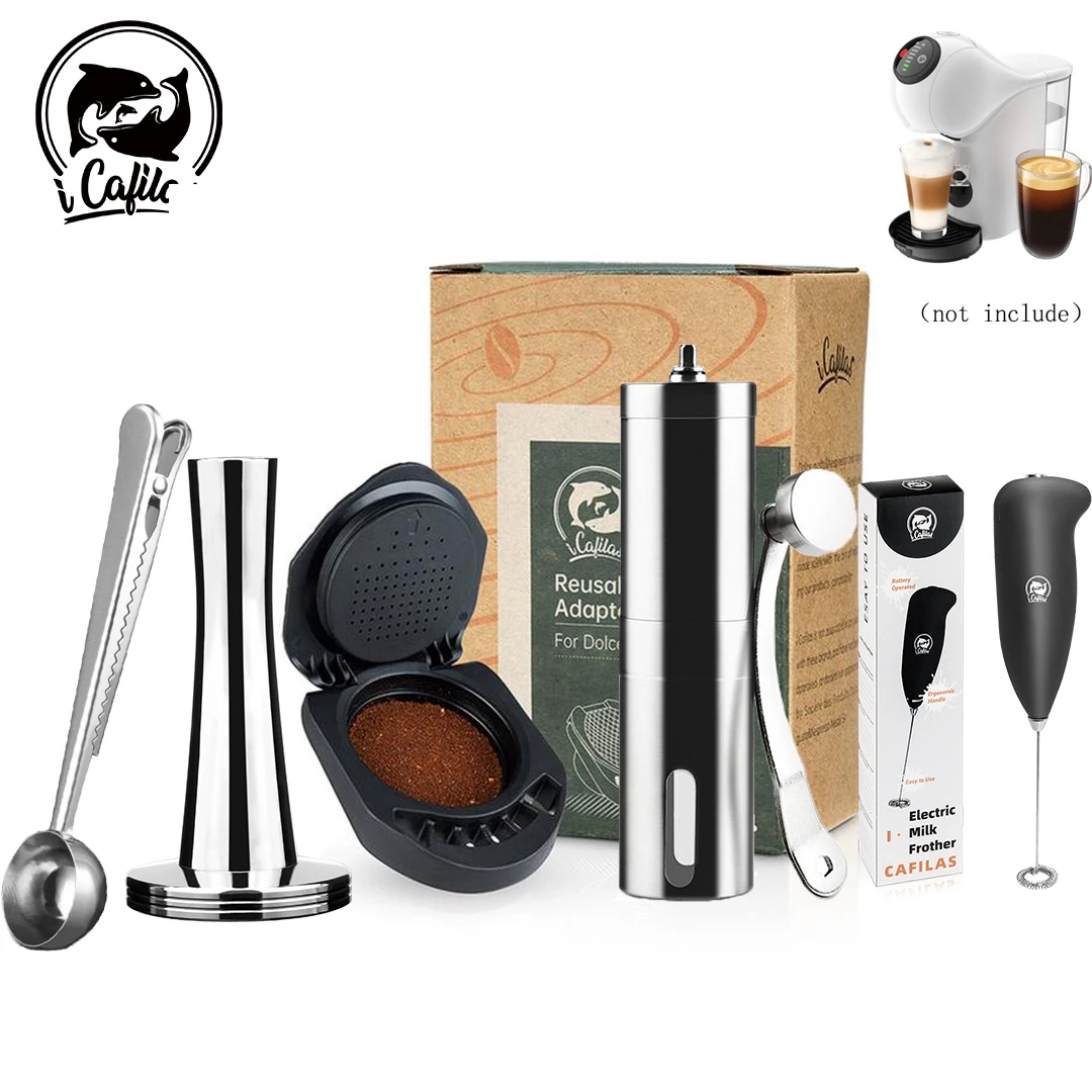 Icafilas многоразовый адаптер для кофейных капсул для машины Dolce Gusto Genio S Piccolo XS Infinissima, адаптер для преобразования кофейных капсул