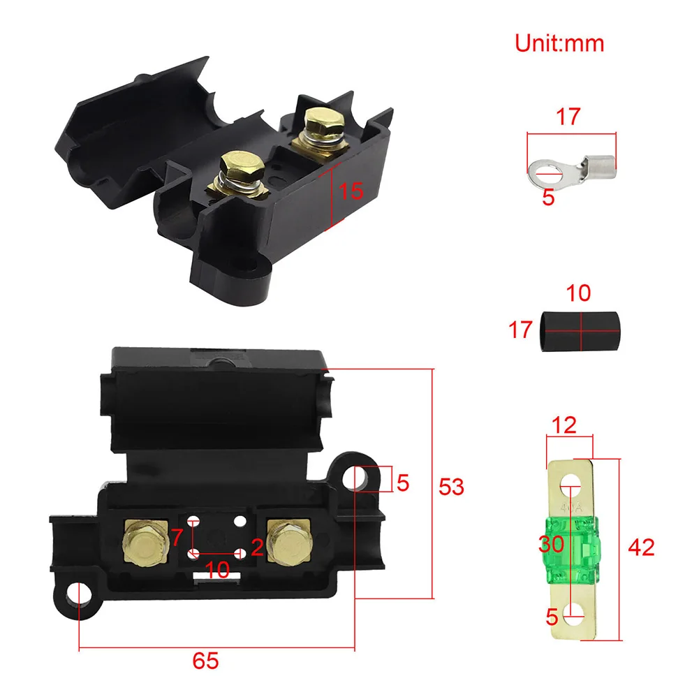 

FUSE KIT 40 AMP Fuses High Quality 40A Accessories Brand New Car Dual Battery Systems Industrial BCDC Dual Battery