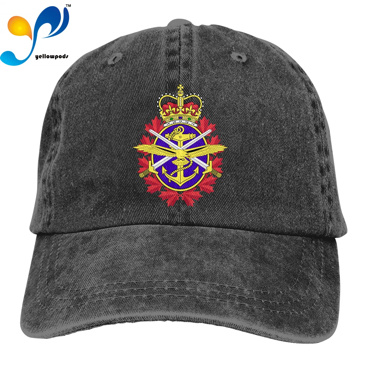 

Baseball Cap Print 3D Canadian Armed Forces Logo Hats Men Women Cotton Outdoor Simple Visor Casual Cap Caps Hats For Women