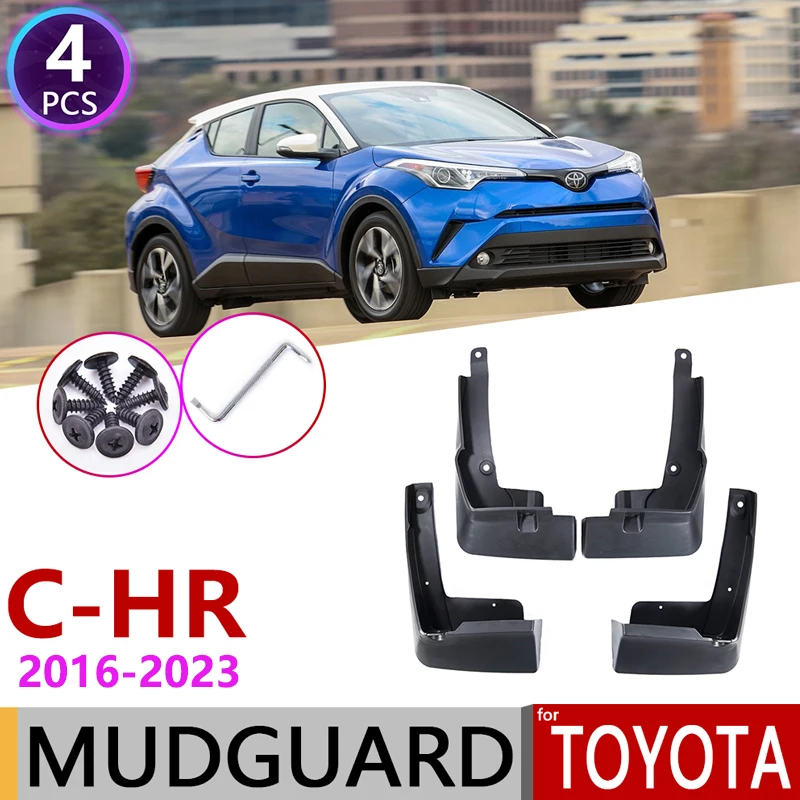 

Брызговики для Toyota C-HR 2016 ~ 2023 CHR C HR AX10, передние и задние брызговики, автомобильные аксессуары 2021 2022