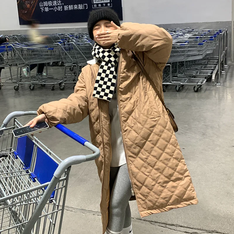 

Long thickened women's clothing 2022 winter new Korean version loose fashion casual jacket coat