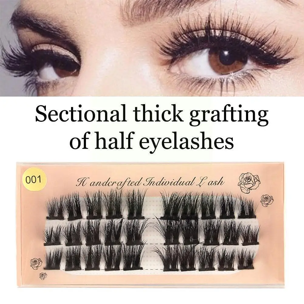 

Individual Eyelashes Fluffy Natural Segmented Eyelashes Dramatic Lashes Soft Bundles Eyelashes False 3d Cils Extension Make O5x6