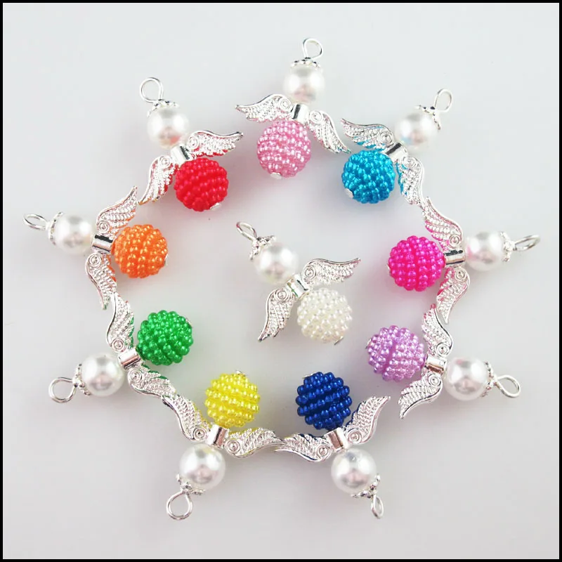 

10 шт., акриловые бусины-шармы, 23 х28 мм