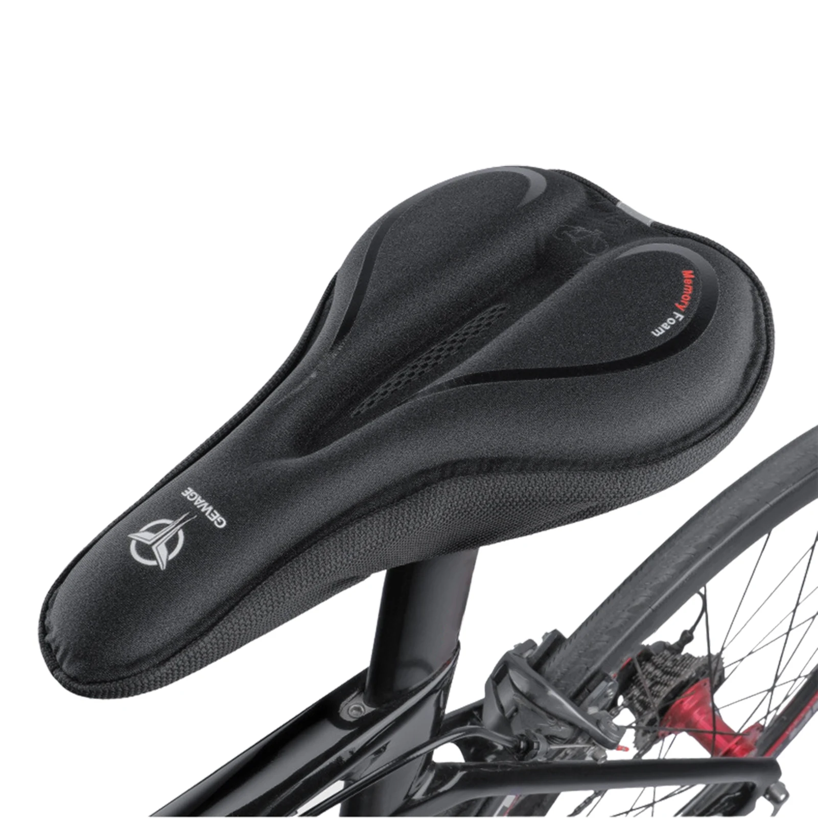 

Bike Seat Cushion Cover Padded Cycling Seat Cover Reflective Bicycle Pad Cover Abrasion-resistant Cycling Replace Equipment For
