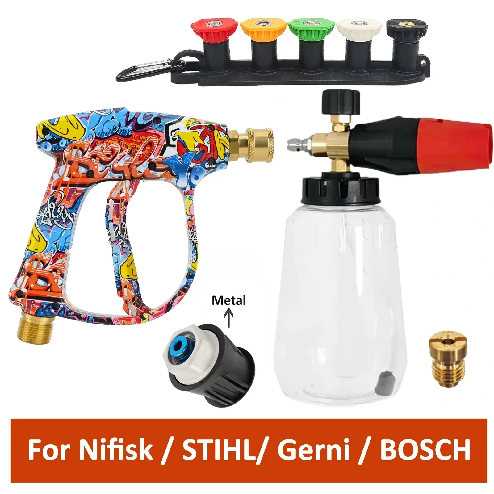 

Комплект Пенной Насадки Для Мойки Высокого Давления Karcher K2 С Быстроразъемным Соединением 1/4 Дюйма Для Мойки Автомобилей