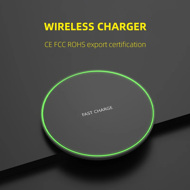 

15w Wireless Charger Pad For Iphone 14 13 12 11 Pro Max X Samsung Xiaomi Phone Qi Chargers Induction Fast Charging Dock Station