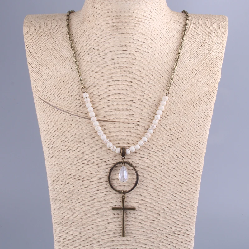 

Модная богемная бижутерия MD, аксессуары, звено и цепь с крестом, ожерелья для женщин, подарок