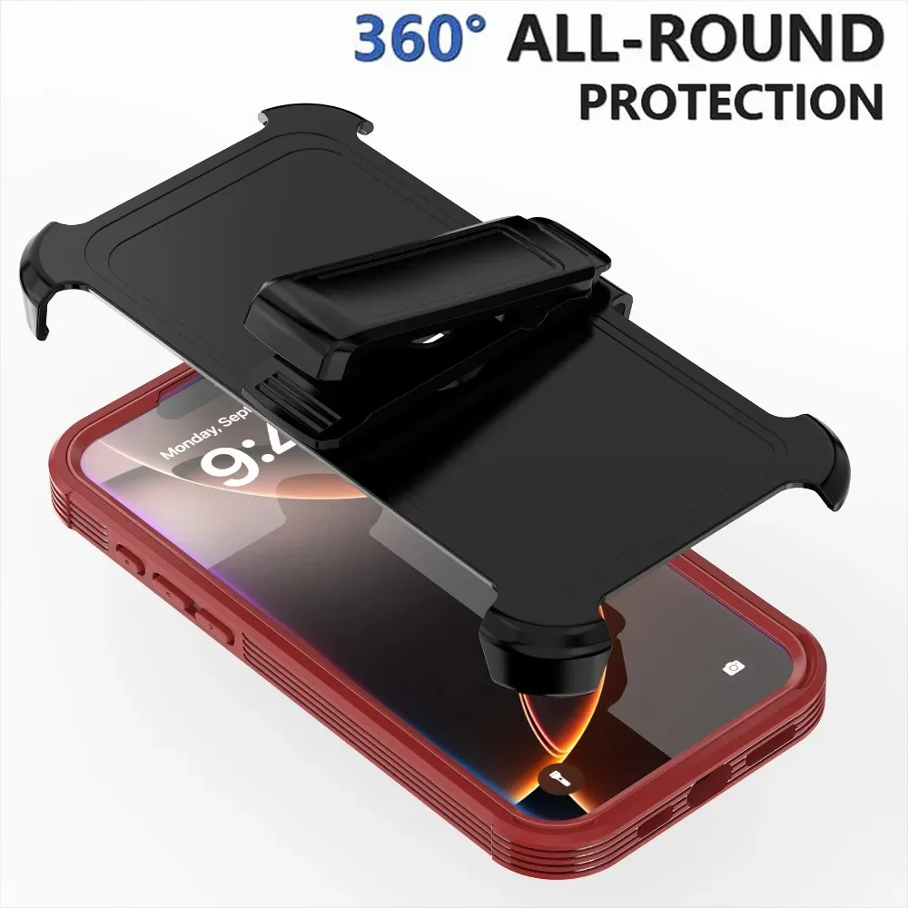 Прозрачный акриловый чехол для телефона с кобурой ремня iPhone 16 Pro Max 15 14 Plus 13 12 11