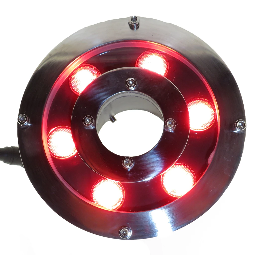Светодиодная круглая подводная лампа для фонтана 6 Вт 9 18 12 В 24 IP68 DMX512 RGB цветные