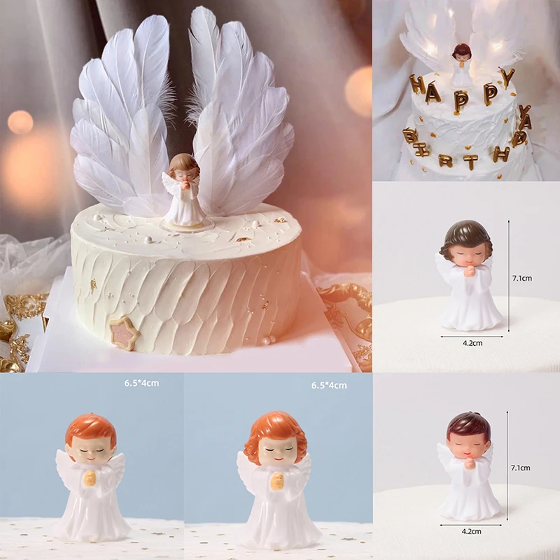 

Angel Feather Wing Banner Cake Decorating Wedding Birthday Party Cake Topping Dessert Cake Decorating Supplies