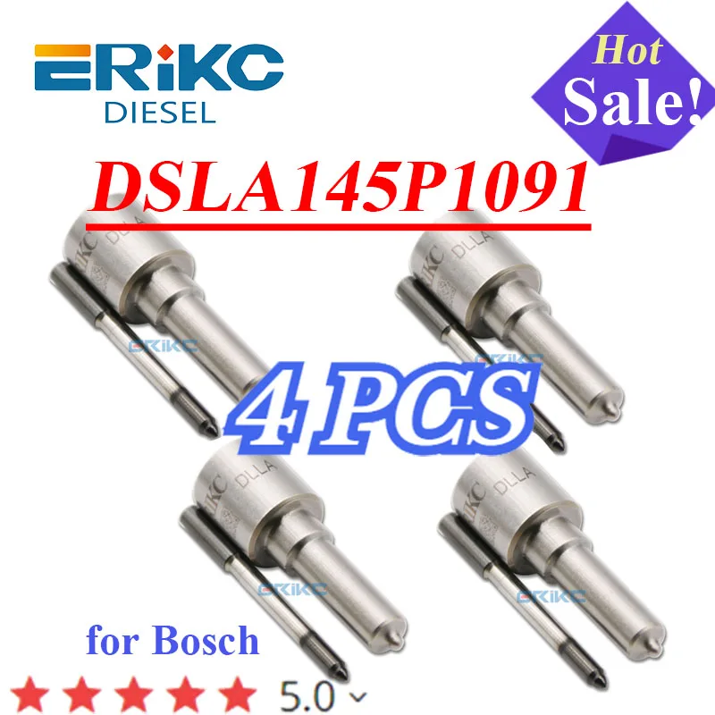 4шт DSLA145P1091 0433175318 Форсунка Common Rail DSLA 145P 1031 автозапчасть для Bosch 0445110087 0986435079