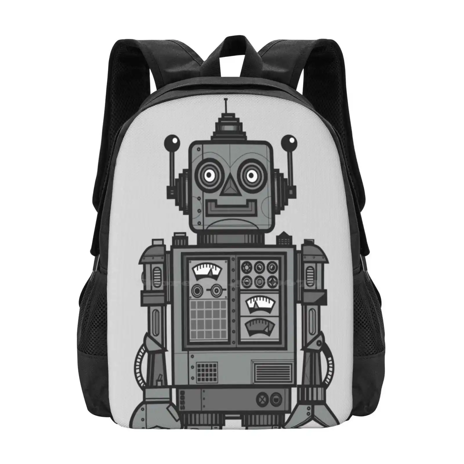 

Vintage Robot Bag Backpack For Men Women Girls Teenage Robots Robot Character Cute Robote Vintage Robot Collectables Collection