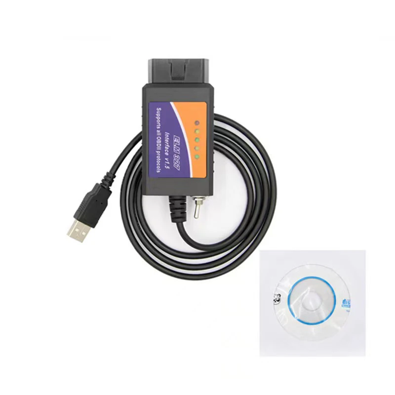 ELM327 OBD2 сканер инструмент elm 327 USB v1.5 прерыватель для Ford Forscan elmконфигурация lector de