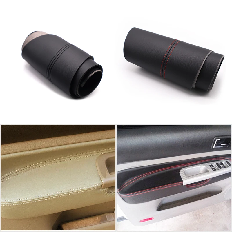 

ONLY Left Hand Driving Microfiber Leather Interior Door Handle Armrest Panel Cover Trim For VW Golf 4 MK4 Bora Jetta 1998-2005