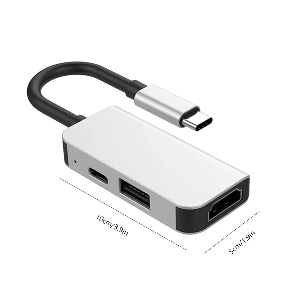 

USB-концентратор 5 в 1, USB Type-C, USB 3,0, кардридер для SD-и TF-карт