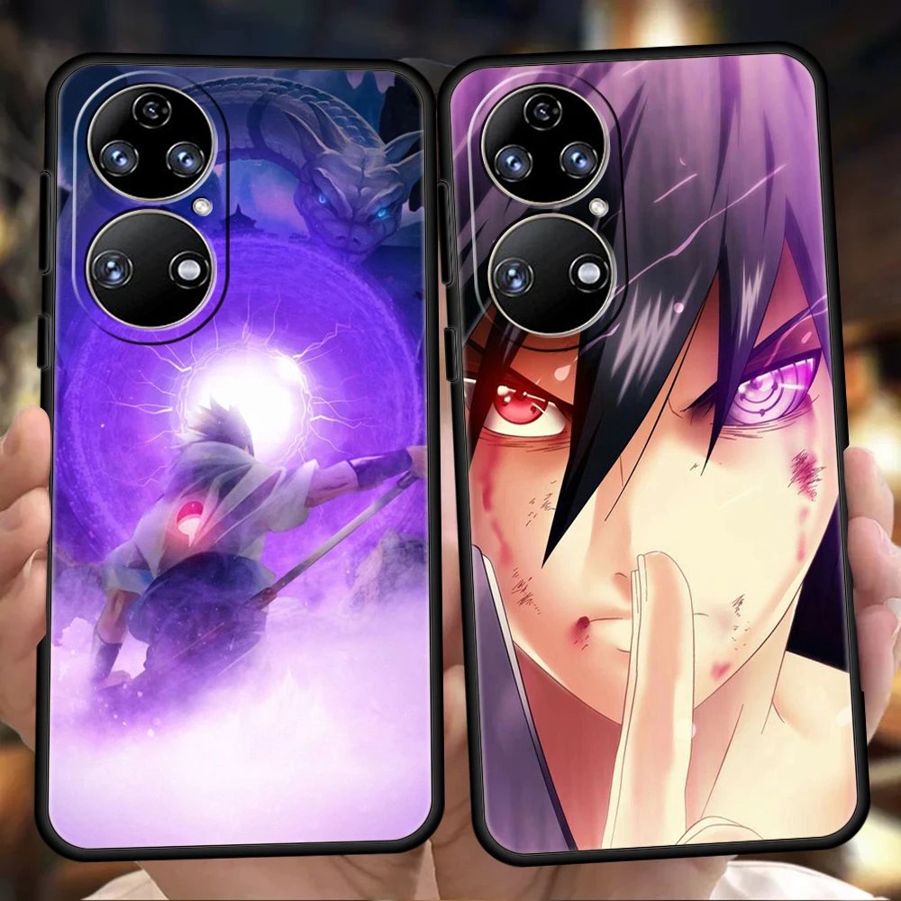 

Japan Anime Naruto Sasuke Soft Cover For Huawei P50 P40 P30 P20 Pro P Smart Z Y6 Y7 Y9 Y7A Y6P Y9S 2019 P40 Lite E Case Shell