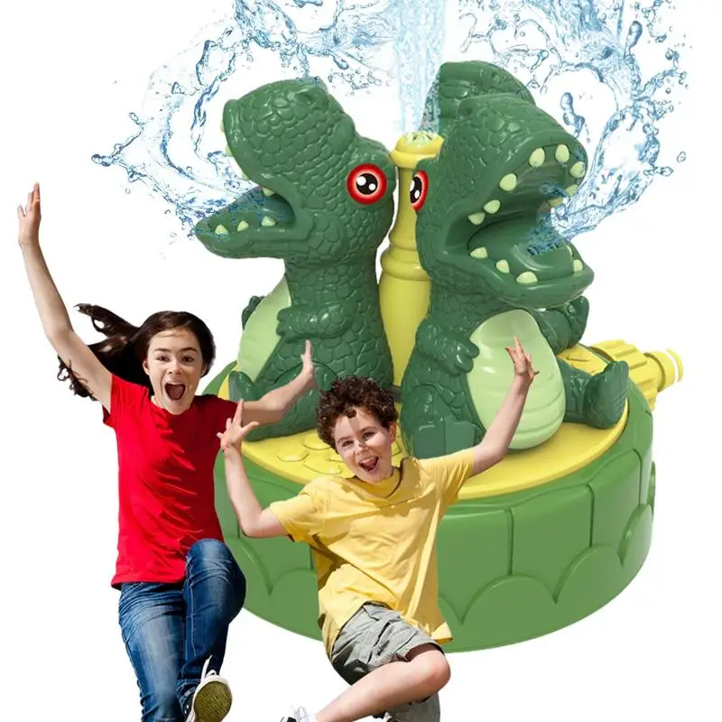 

Dinosaur Water Sprinkler 360 Degree Rotation Toy Water Games Toy For Toddlers Kids Outdoor Backyard Pool Water Fun