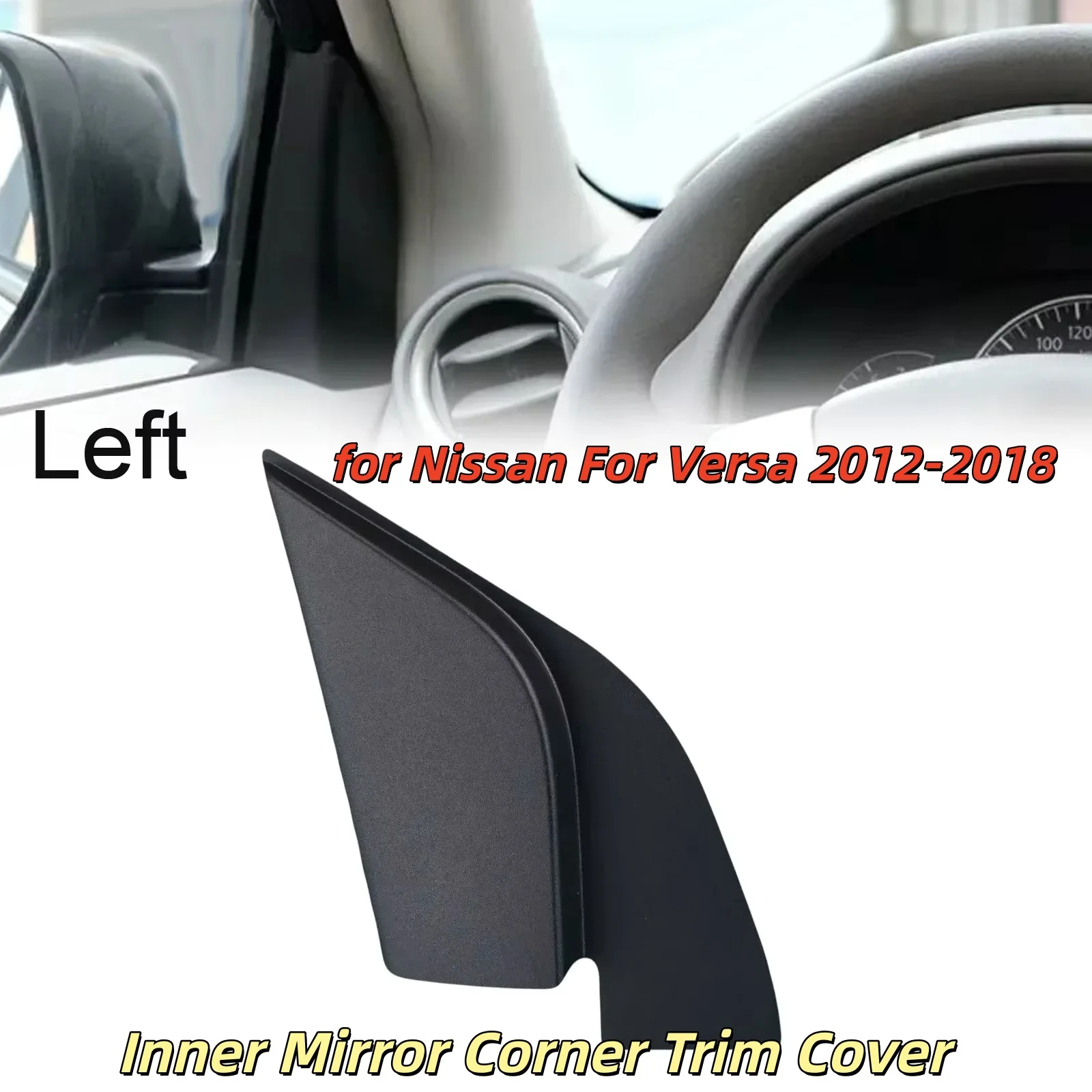 

1 шт. левое или правое внутреннее зеркало, угловая накладка для Nissan Versa 2012-2018, пластиковое сменное переднее внутреннее зеркало