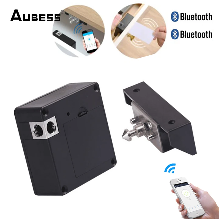 

Bluetooth Smart Cabinet Lock RFID Sensor Smart Drawer Security For Drawer Cabinet Wardorbe Door File Cabinet Locks APP Control