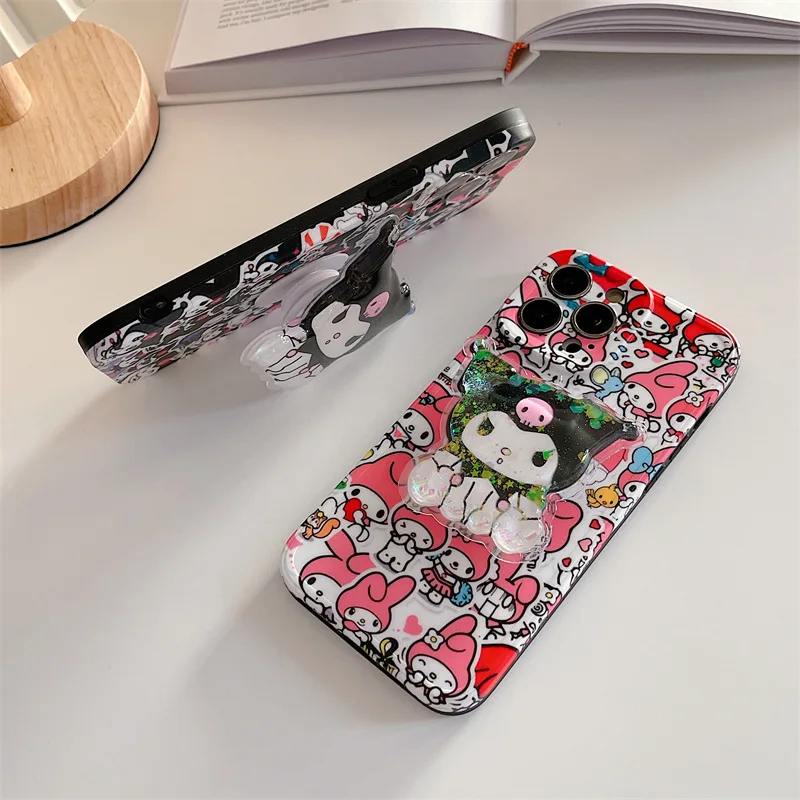 

Cartoon Melody Cat Phone Stand Case Cover for IPhone 7 8 Plus 11 12 13 Pro X XR XS Max Shockproof Phone Cases IPhone 13 Case